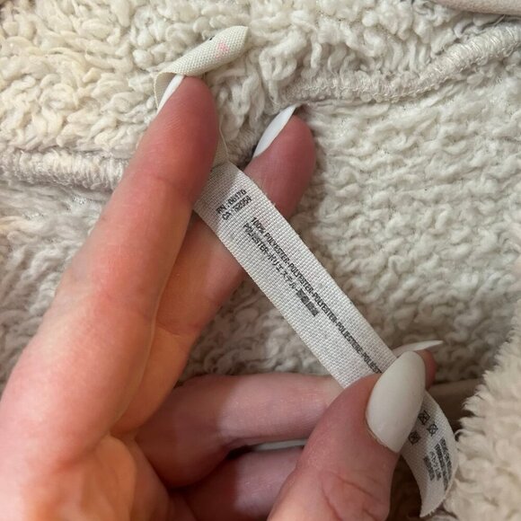 FP Movement Dazed High Neck Sherpa Jacket Cream Ivory Women’s Size Small - Picture 4 of 7